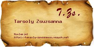 Tarsoly Zsuzsanna névjegykártya